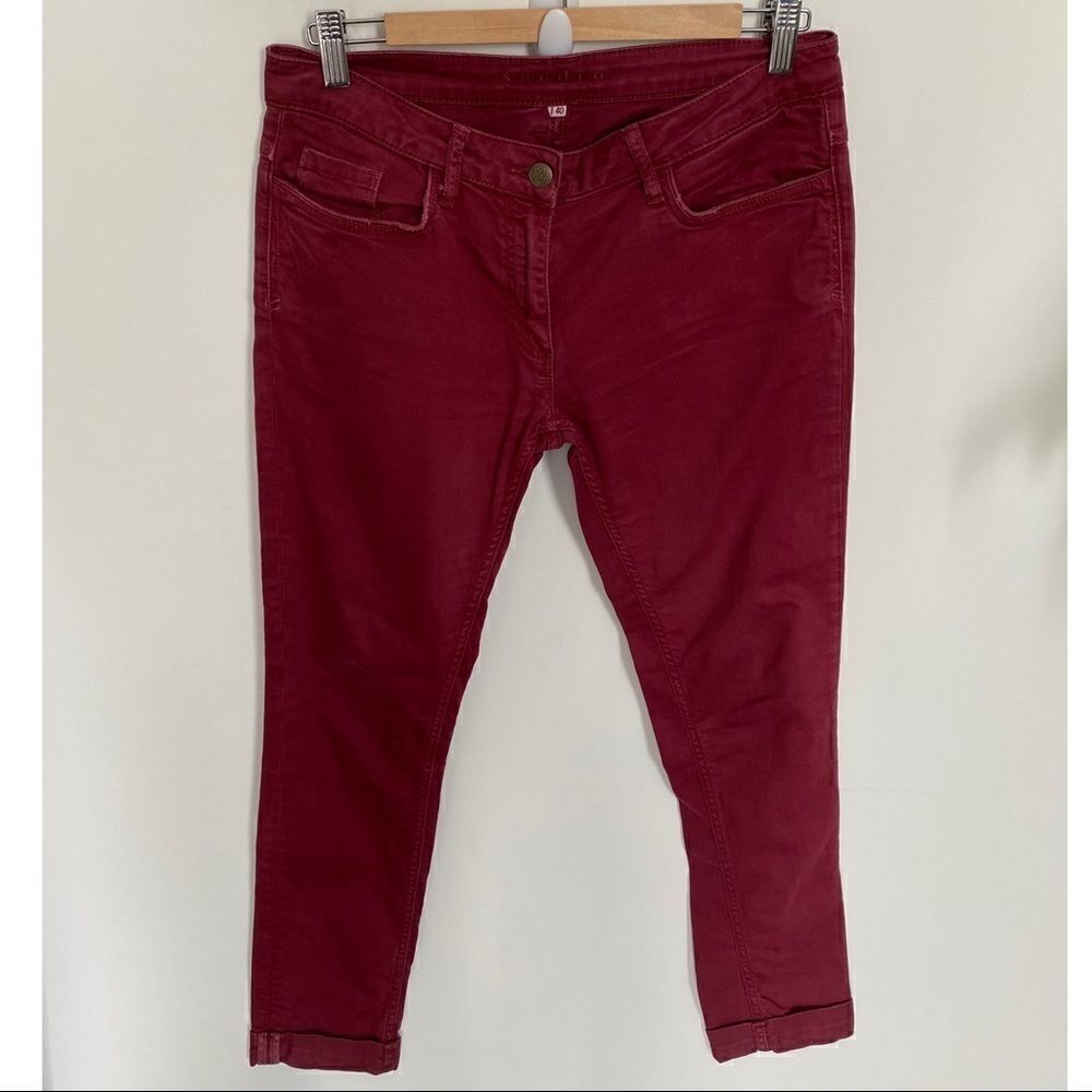 Sandro Women's Red Ankle & Cropped Jeans